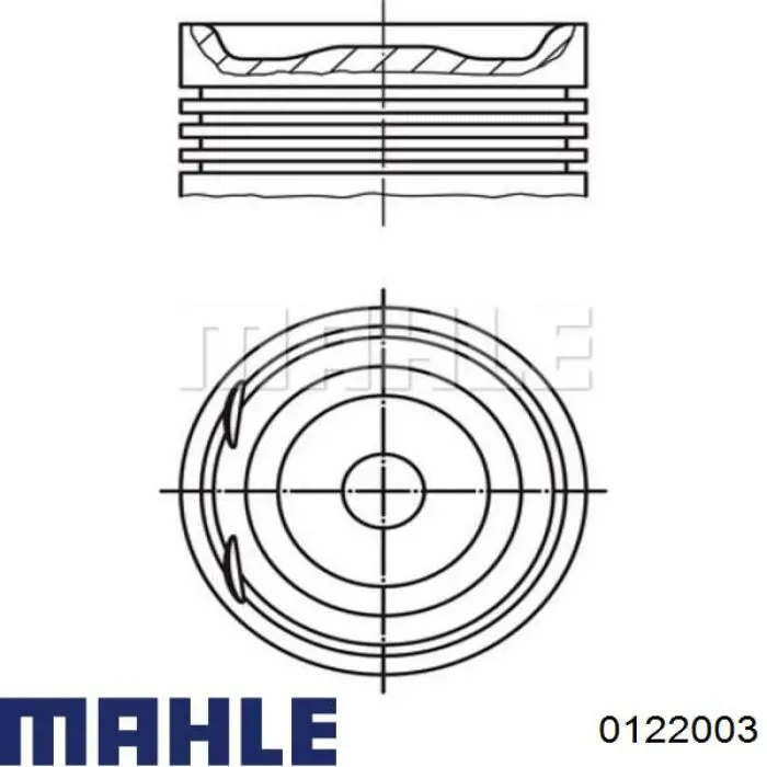 0122003 Mahle Original Поршень в зборі
