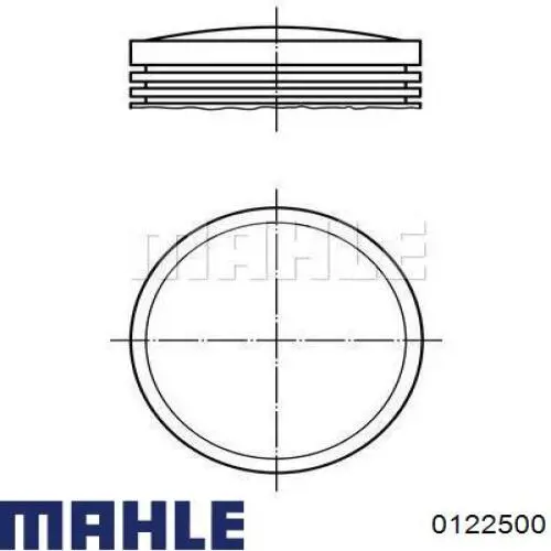 0122500 Mahle Original Поршня на 1 циліндр, STD
