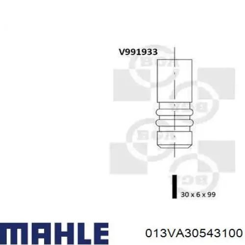 Купити 013VA30543100 Mahle Original Клапан випускний