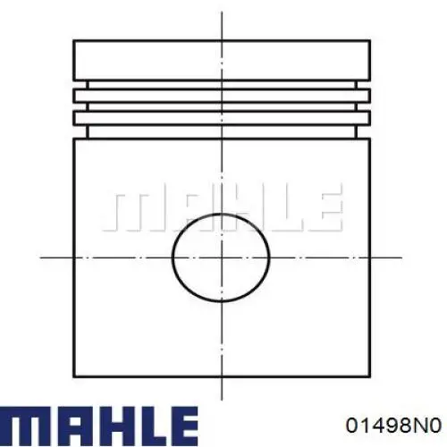 01498N0 Mahle Original кільця поршневі на 1 циліндр, std.