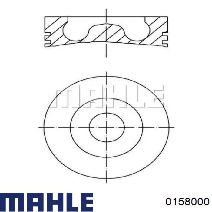 Поршень в зборі Mahle Original 0158000 ціна, від 76.76 USD