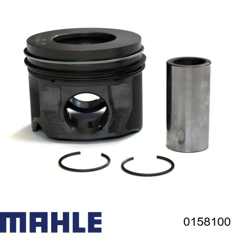 Поршень в комплекті на 1 циліндр, STD 0158100 Mahle Original