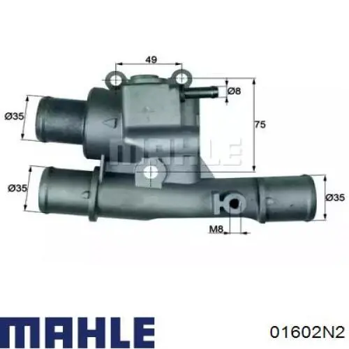Кільця поршневі на 1 циліндр, 2-й ремонт (+0,50) Mahle Original 01602N2 ціна, від 21.18 USD