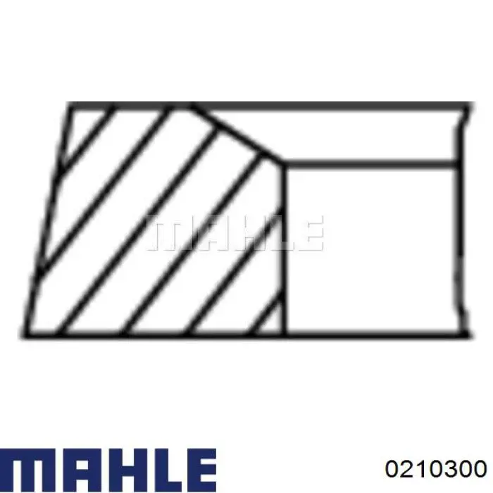 Поршень в зборі Mahle Original 0210300 ціна, від 47.58 USD
