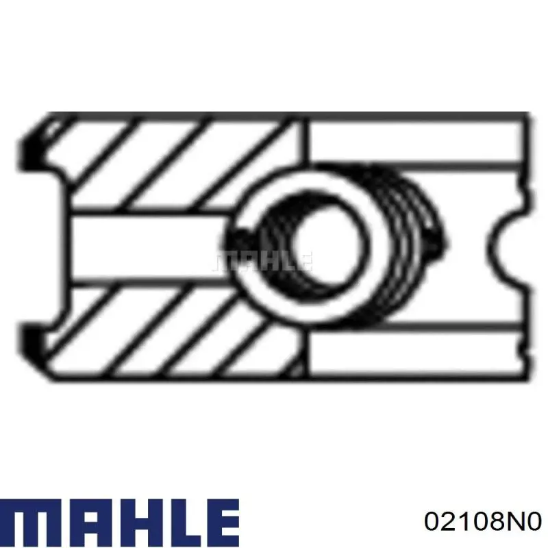Кільця поршневі на 1 циліндр, STD. 02108N0 Mahle Original