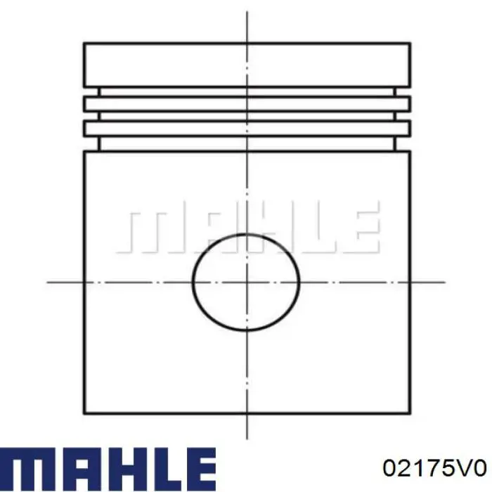 Кільця поршневі на 1 циліндр, STD. 02175V0 Mahle Original