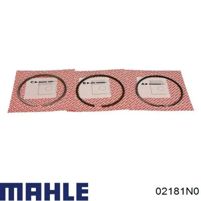 02181N0 Mahle Original кільця поршневі на 1 циліндр, std.