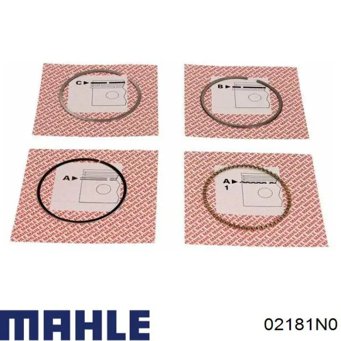 02181N0 Mahle Original Кільця поршневі на 1 циліндр, STD.