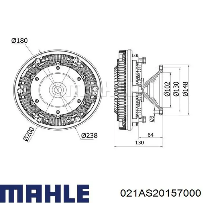 021AS20157000 Mahle Original півкільце підпірне (розбігу колінвала, STD, комплект)