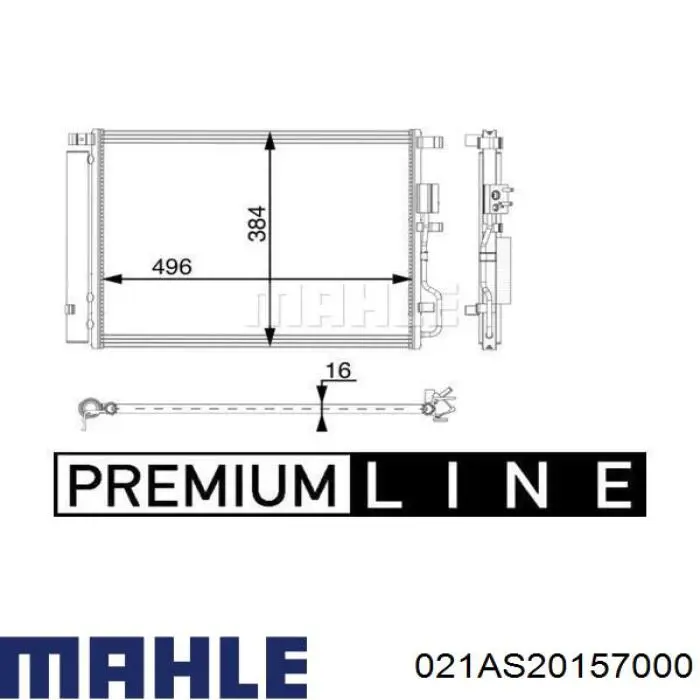 Купити 021AS20157000 Mahle Original Півкільце підпірне (розбігу) колінвала, STD, комплект