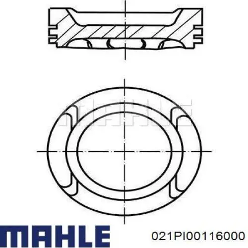 Купити ENT050901STD Engitech Поршень в комплекті на 1 циліндр, STD
