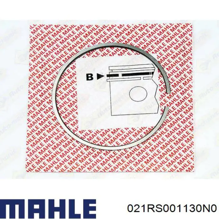 Кільця поршневі на 1 циліндр, STD. 021RS001130N0 Mahle Original