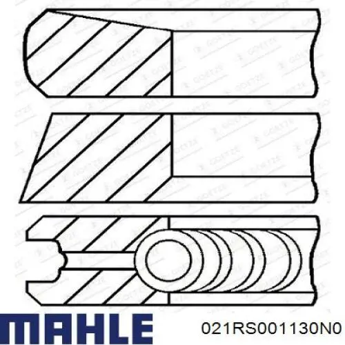 Кільця поршневі на 1 циліндр, STD. Mahle Original 021RS001130N0 ціна, від 32.65 USD