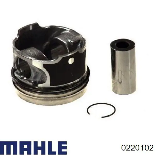 Поршень в комплекті на 1 циліндр, 2-й ремонт (+0,50) 0220102 Mahle Original