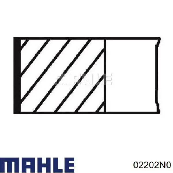 02202N0 Mahle Original кільця поршневі на 1 циліндр, std.