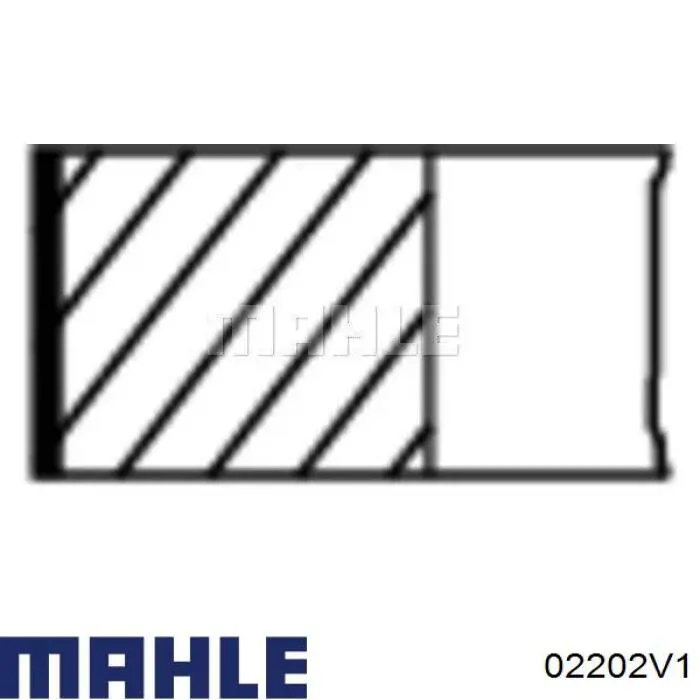 02202V1 Mahle Original кільця поршневі на 1 циліндр, 2-й ремонт (+0,50)