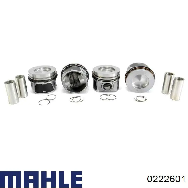 0222601 Mahle Original поршень в комплекті на 1 циліндр, 2-й ремонт (+0,50)