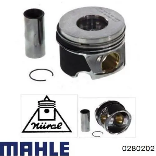 Поршня, 2-й ремонт (+0,50) Mahle Original 0280202 ціна, від 109.35 USD