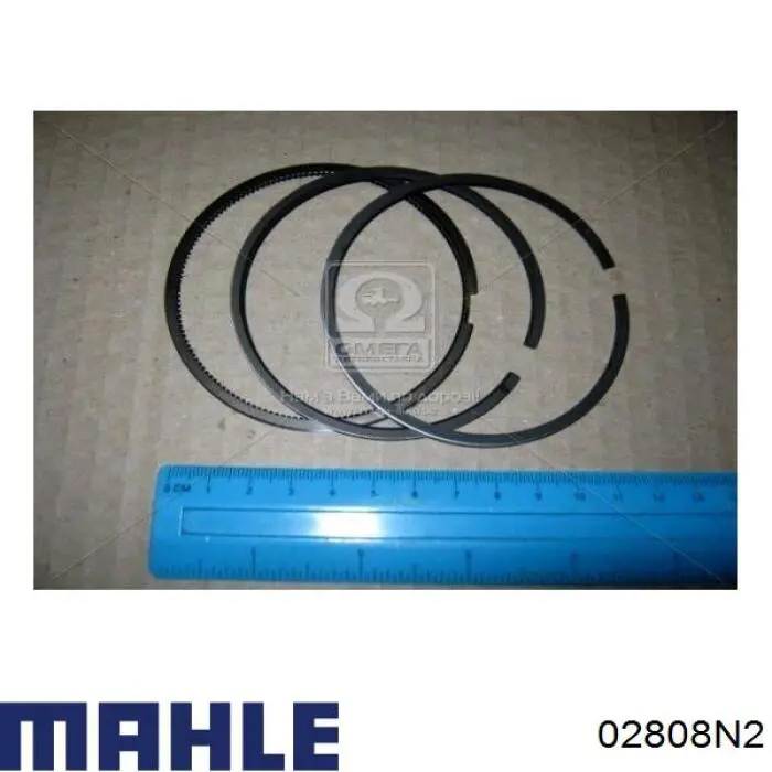 Купити 02808N2 Mahle Original Кільця поршневі на 1 циліндр, 2-й ремонт (+0,50)
