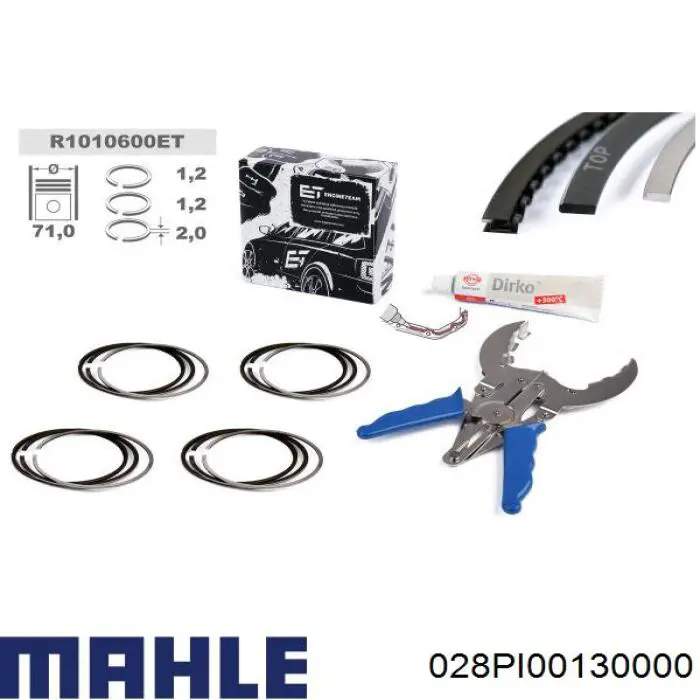 Поршень в комплекті на 1 циліндр, STD Mahle Original 028PI00130000 ціна, від 45.02 USD