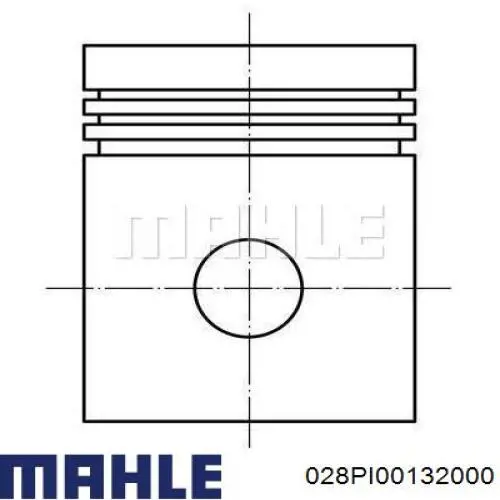 028PI00132000 Mahle Original Поршень в зборі