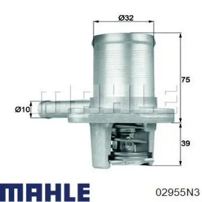 02955N3 Mahle Original кільця поршневі на 1 циліндр, 1-й ремонт (+0,25)