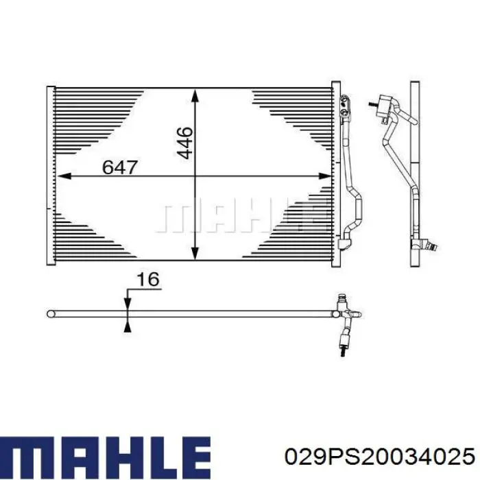 Вкладиші колінвала, шатунні, комплект, 1-й ремонт (+0,25) Mahle Original 029PS20034025 ціна, від 29.61 USD