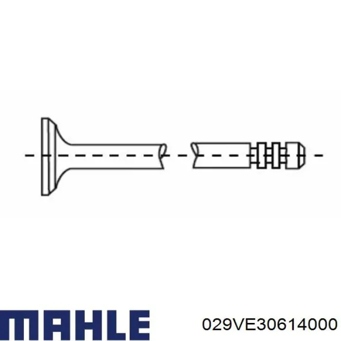 029VE30614000 Mahle Original Клапан впускний