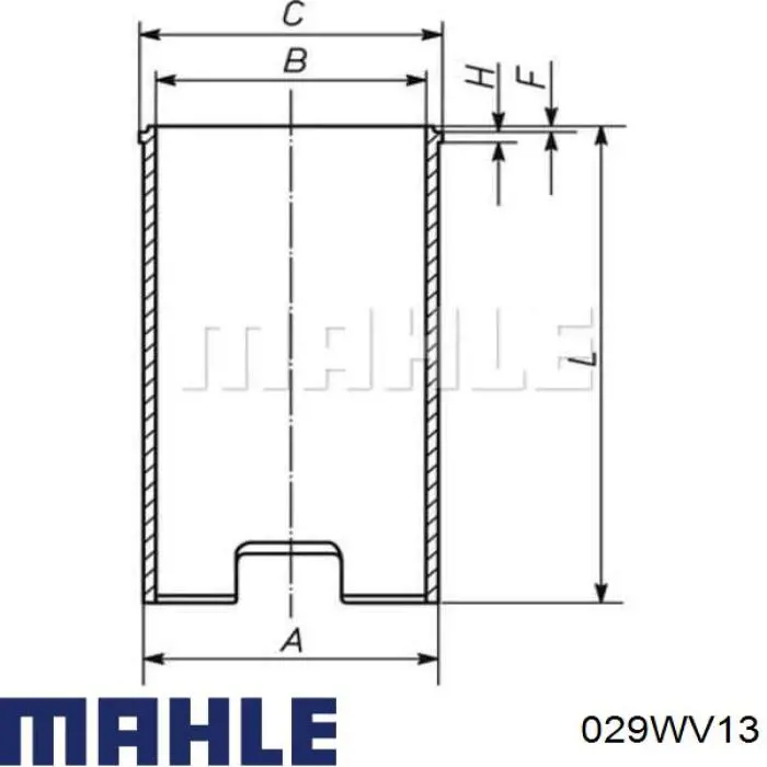 Купити 029WV13 Mahle Original Гільза поршнева