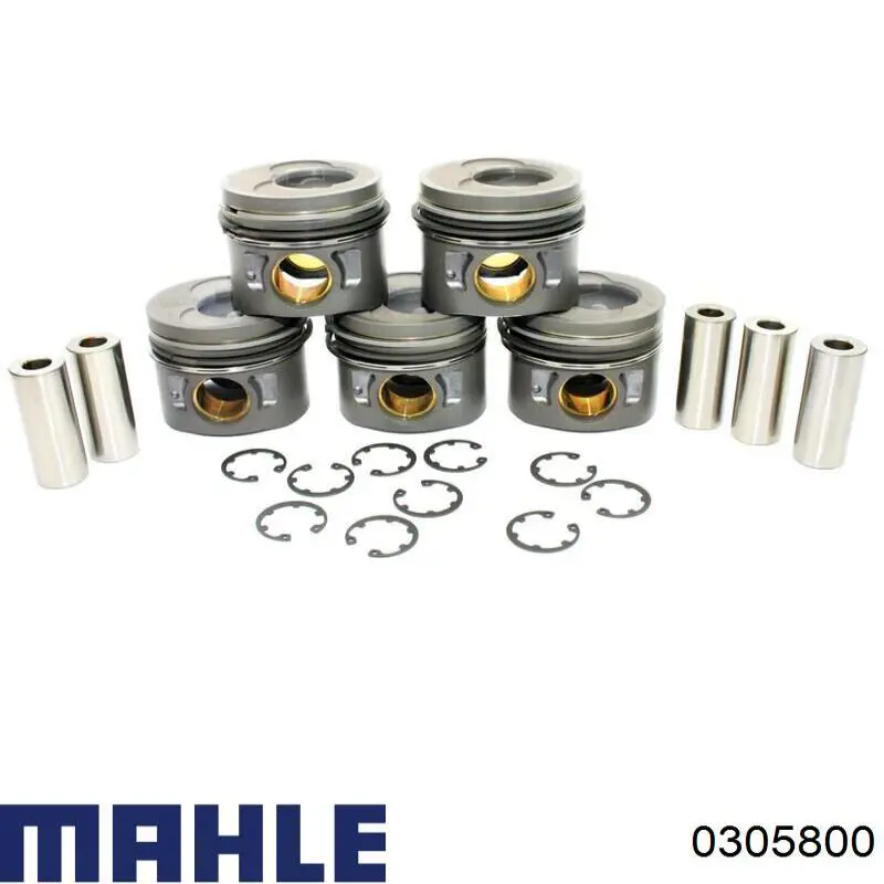 0305800 Mahle Original Поршень в зборі