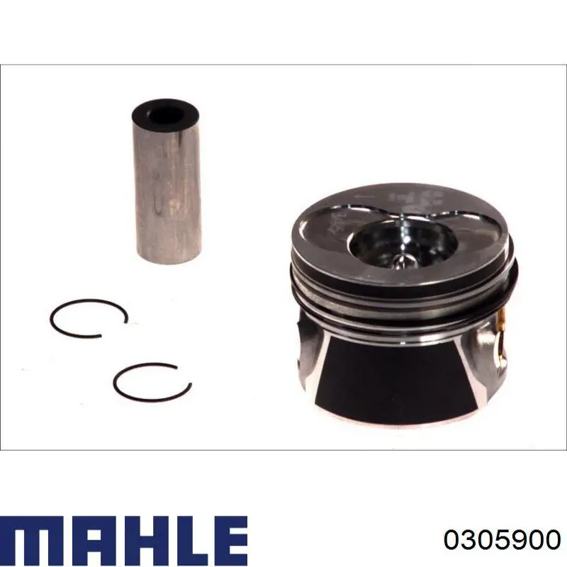 Купити 0305900 Mahle Original Поршень в комплекті на 1 циліндр, STD