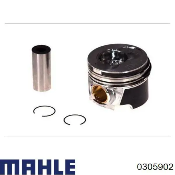 Поршня, 2-й ремонт (+0,50) Mahle Original 0305902 ціна, від 79.93 USD