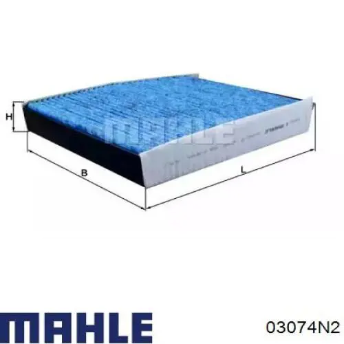 Купити 03074N2 Mahle Original Кільця поршневі на 1 циліндр, 2-й ремонт (+0,50)