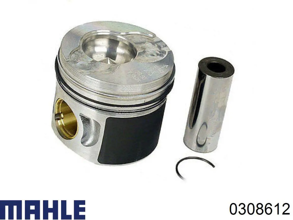Поршень в комплекті на 1 циліндр, 2-й ремонт (+0,50) 0308612 Mahle Original