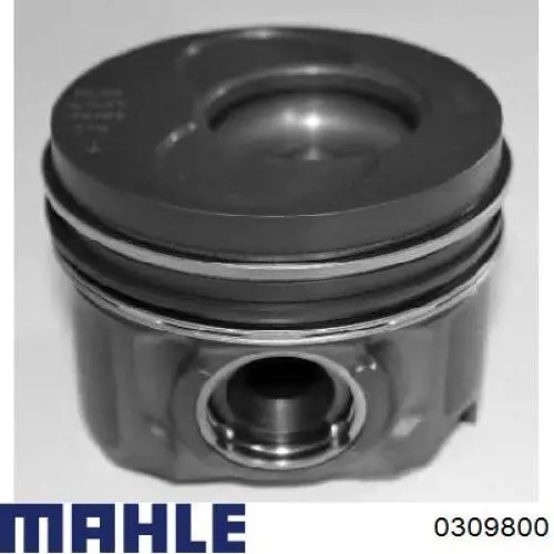 Поршень в комплекті на 1 циліндр, STD 0309800 Mahle Original