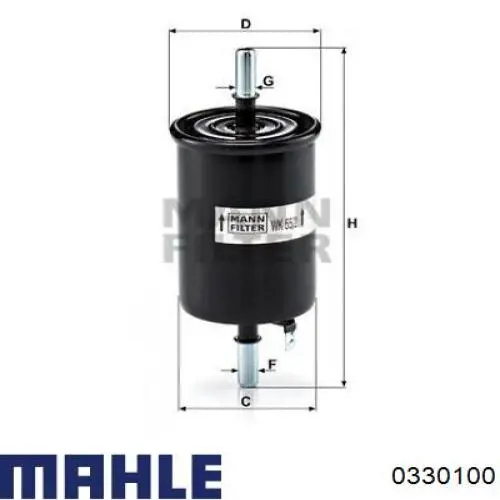 Поршень в комплекті на 1 циліндр, STD Mahle Original 0330100 ціна, від 41.86 USD