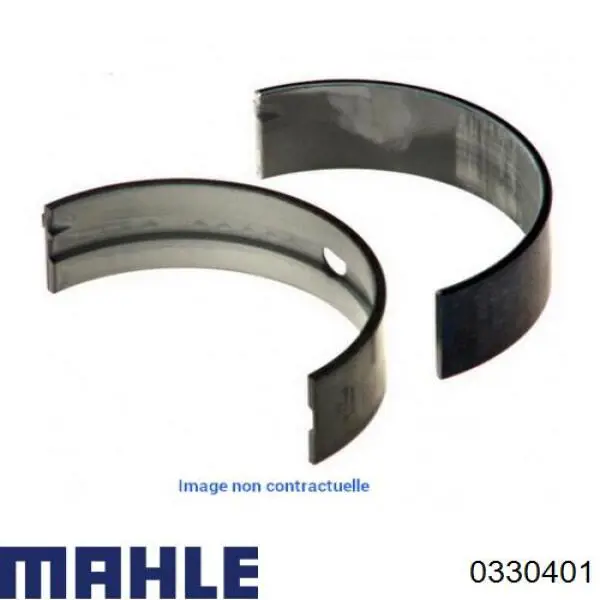 0330401 Mahle Original Поршень в комплекті на 1 циліндр, 1-й ремонт (+0,25)