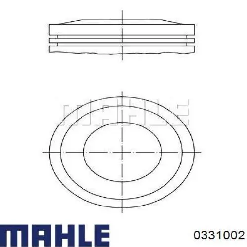Купити 1021224010 Chrysler Поршень в комплекті на 1 циліндр, 2-й ремонт (+0,50)