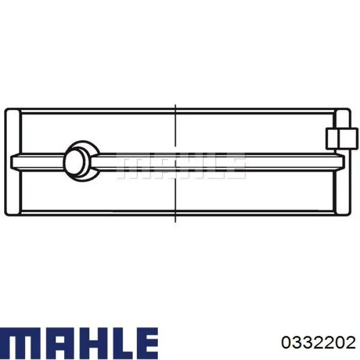 Купити 0332202 Mahle Original Поршень в комплекті на 1 циліндр, 2-й ремонт (+0,50)