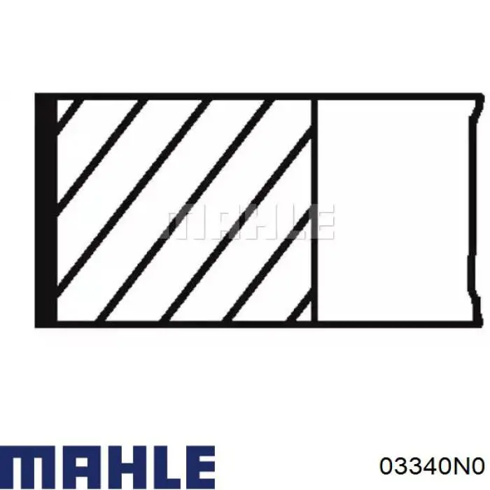 Кільця поршневі на 1 циліндр, STD. 03340N0 Mahle Original
