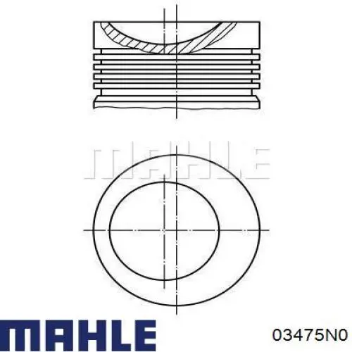 Кільця поршневі на 1 циліндр, STD. Mahle Original 03475N0 ціна, від 11.75 USD