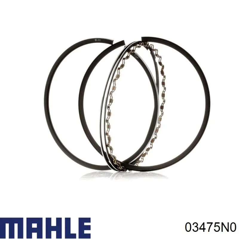 03475N0 Mahle Original Кільця поршневі на 1 циліндр, STD.