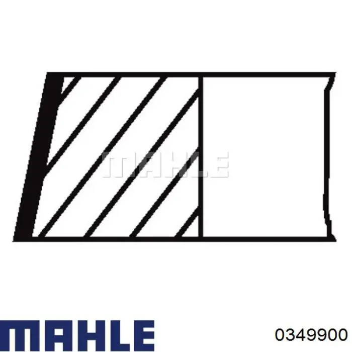0349900 Mahle Original Поршня на 1 циліндр, STD