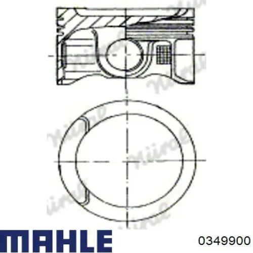 Поршень в зборі Mahle Original 0349900 ціна, від 79.26 USD