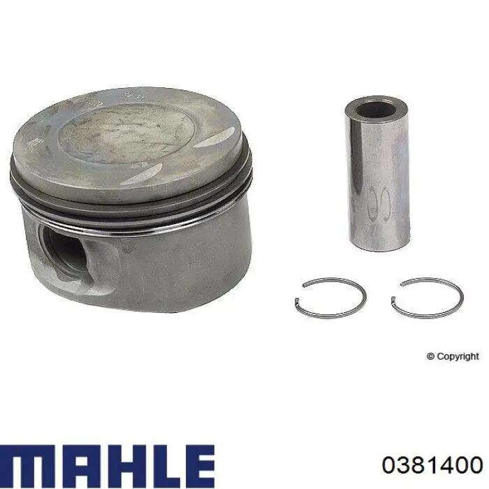 0381400 Mahle Original Поршень в зборі