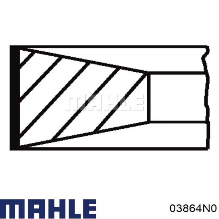 03864N0 Mahle Original Кільця поршневі на 1 циліндр, STD.