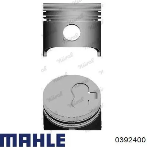 Поршень в комплекті на 1 циліндр, STD 0392400 Mahle Original