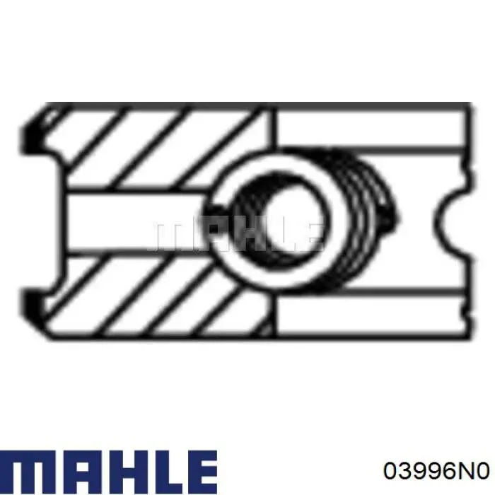 03996N0 Mahle Original Кільця поршневі на 1 циліндр, STD. (3.0x2.0x3.0)