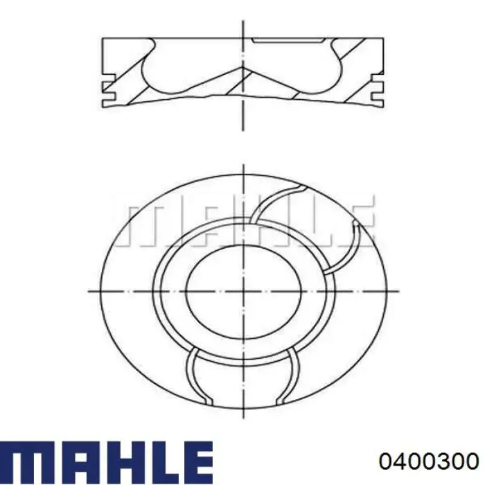 Поршень в зборі Mahle Original 0400300 ціна, від 65.23 USD