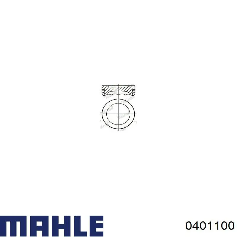 0401100 Mahle Original Поршень в зборі